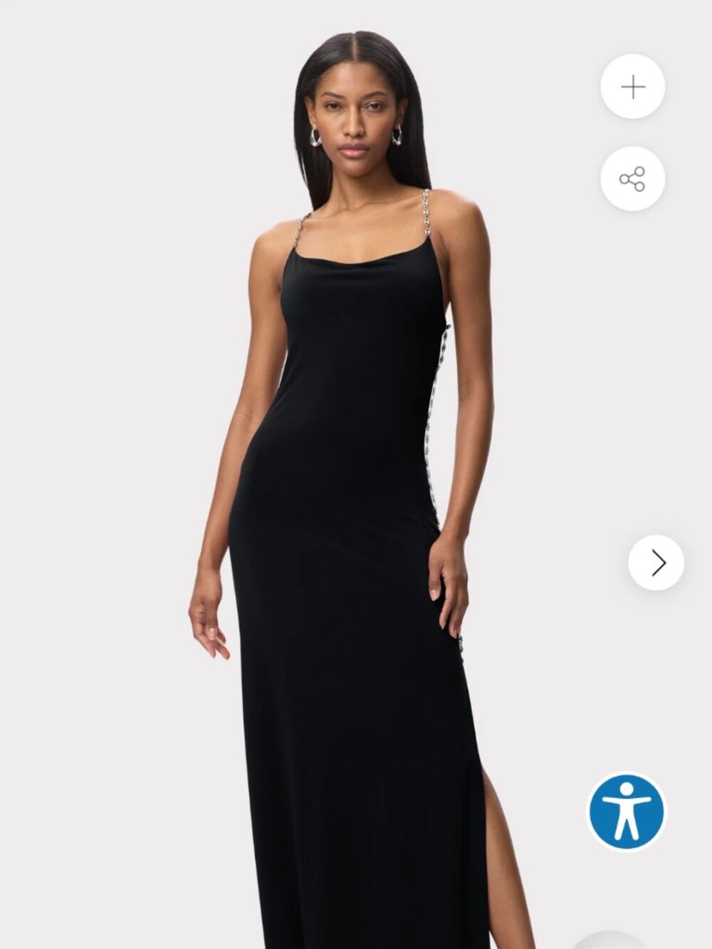 Evening Gowns Hervé Léger The Aviva Chain-Trim Jersey Gown
